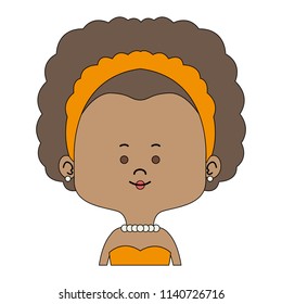 Beautiful little woman cartoon