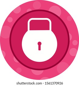 Beautiful Lock Glyph Vector Icon
