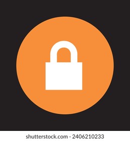 Hermoso diseño de icono de bloqueo vectorial