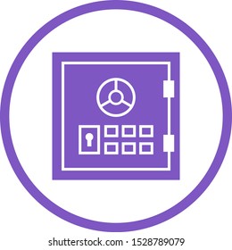 Beautiful Locker Vector Glyph Icon