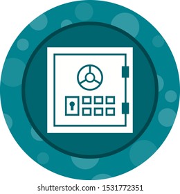 Beautiful Locker Vector Glyph Icon
