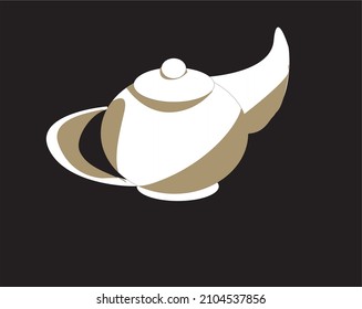 Beautiful logo with ceramical teapot.