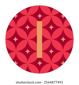 A beautiful logo combining the gold “I” with a floral-inspired red pattern. Designed with golden accents, it’s ideal for elegant branding or artistic applications.