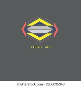 Beautiful logo design with black background