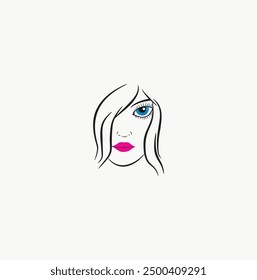Beautiful logo design concepts that feature a lady's face to represent cosmetics and spa. 