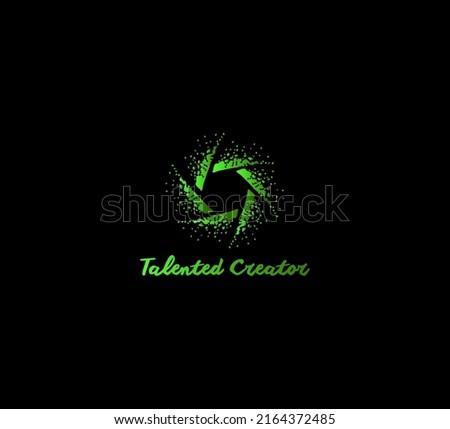beautiful logo in green colors