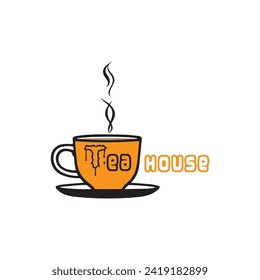 Un hermoso logo para una casa de té.