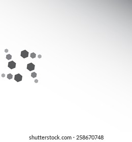 Beautiful logo for your text - vector illustration. Gray background





