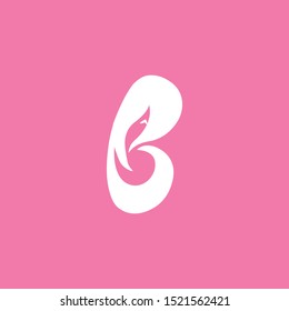 Beautiful Logotype B Logo design for luxury company branding. Elegant identity design