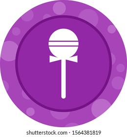 Beautiful Lollipop Glyph Vector Icon