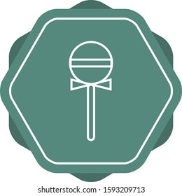 Beautiful Lollipop Line Vector Icon