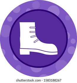 Beautiful Long boot Glyph Vector Icon