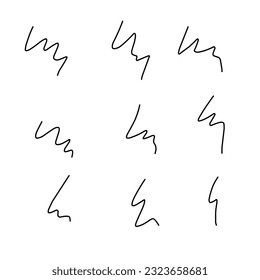 beautiful looking abstract doodles with different shapes, spirals, helix etc