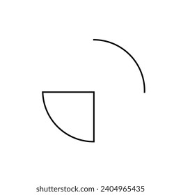 doodles abstractos de aspecto hermoso con diferentes formas, círculos, espirales, helix, etc