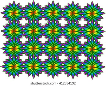 Beautiful Lotus Flower Color Wheel