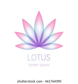 Beautiful Lotus Flower Symbol Stock Vector (Royalty Free) 461764390 ...