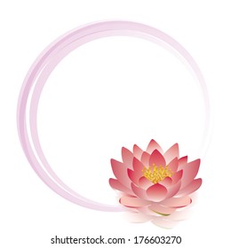 beautiful lotus flower vector illustration