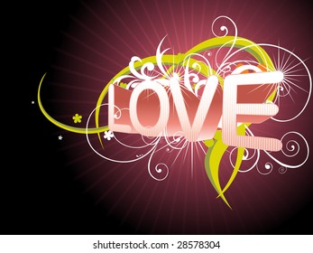 Es un hermoso vector de fondo de amor