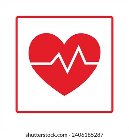 Beautiful love broken  icon design shape vector
