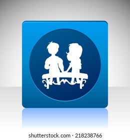 Beautiful Love Couple web icon