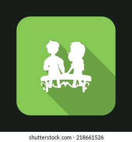 Beautiful Love Couple web icon