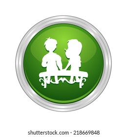 Beautiful Love Couple web icon