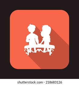 Beautiful Love Couple web icon