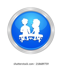 Beautiful Love Couple web icon