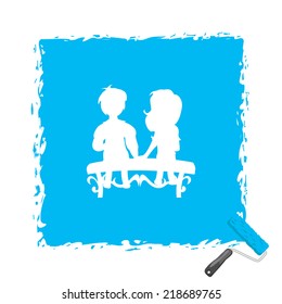 Beautiful Love Couple web icon