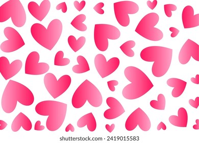 schöner Liebesherz-Hintergrund für Valentinstag-Vektorgrafik