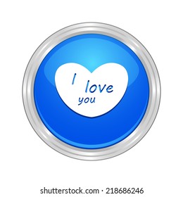 Beautiful Love Heart I love You web icon
