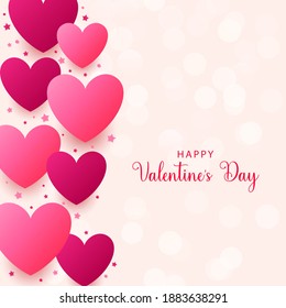 Beautiful love hearts Background for Valentine's Day. Vector illustration, banners, Wallpaper. flyers, invitation, posters, brochure, voucher discount.