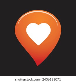 Beautiful love icon design shape vector