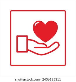 Beautiful love icon design shape vector
