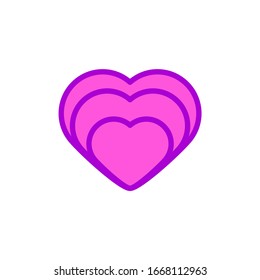 Beautiful love icon vector illustration. eps10