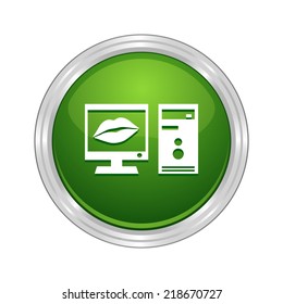 Beautiful Love Kiss Computer web icon
