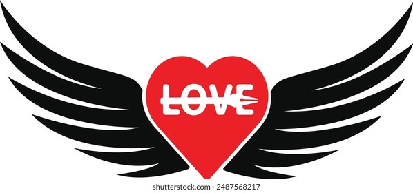 Hermoso Logotipo de Amor Arte vectorial