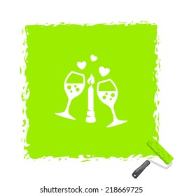Beautiful Love Romantic Evening web icon