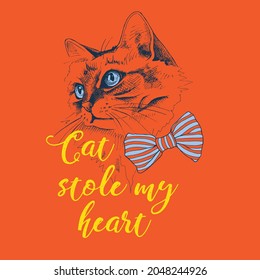 it's beautiful and lovely cat design. you can use any commercial place.