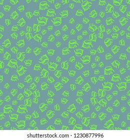 Beautiful lovely fairy animal background nature shell multicolored seamless summer sea.