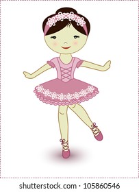 Beautiful lovely girl ballerina