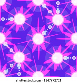 Beautiful lovely magical abstract object glow splash background seamless.