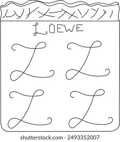 A BEAUTIFUL LOWEWE LOGO DESIGN