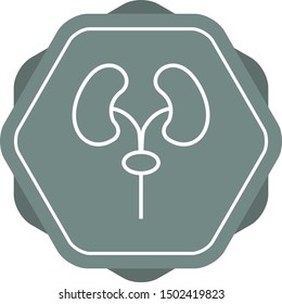 Beautiful lungs vector line icon