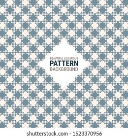 Beautiful luxurious pattern creative for plaid, fabric, textile, clothes, tablecloth and other things. This is a simple vector illustration with harmonious blend of retro and modern styles.