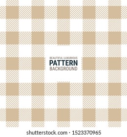 Beautiful luxurious pattern creative for plaid, fabric, textile, clothes, tablecloth and other things. This is a simple vector illustration with harmonious blend of retro and modern styles.