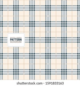 Beautiful luxurious pattern creative for plaid, fabric, textile, clothes, tablecloth and other things. This is a simple vector illustration with harmonious blend of retro and modern styles.