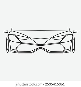 Beautiful and luxury Car silhouette logo design, modern and simple concept. vector graphic design