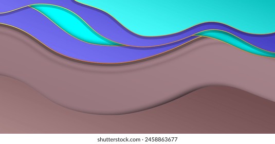 Hermoso fondo elegante de lujo con cortina de tela de seda. Ilustración 3d, representación 3d.