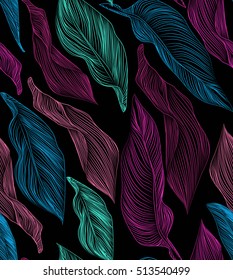 beautiful, luxury, exclusive vector seamless pattern with beautiful flowers and leaves. original styling. decor for all accessories and fabrics, products